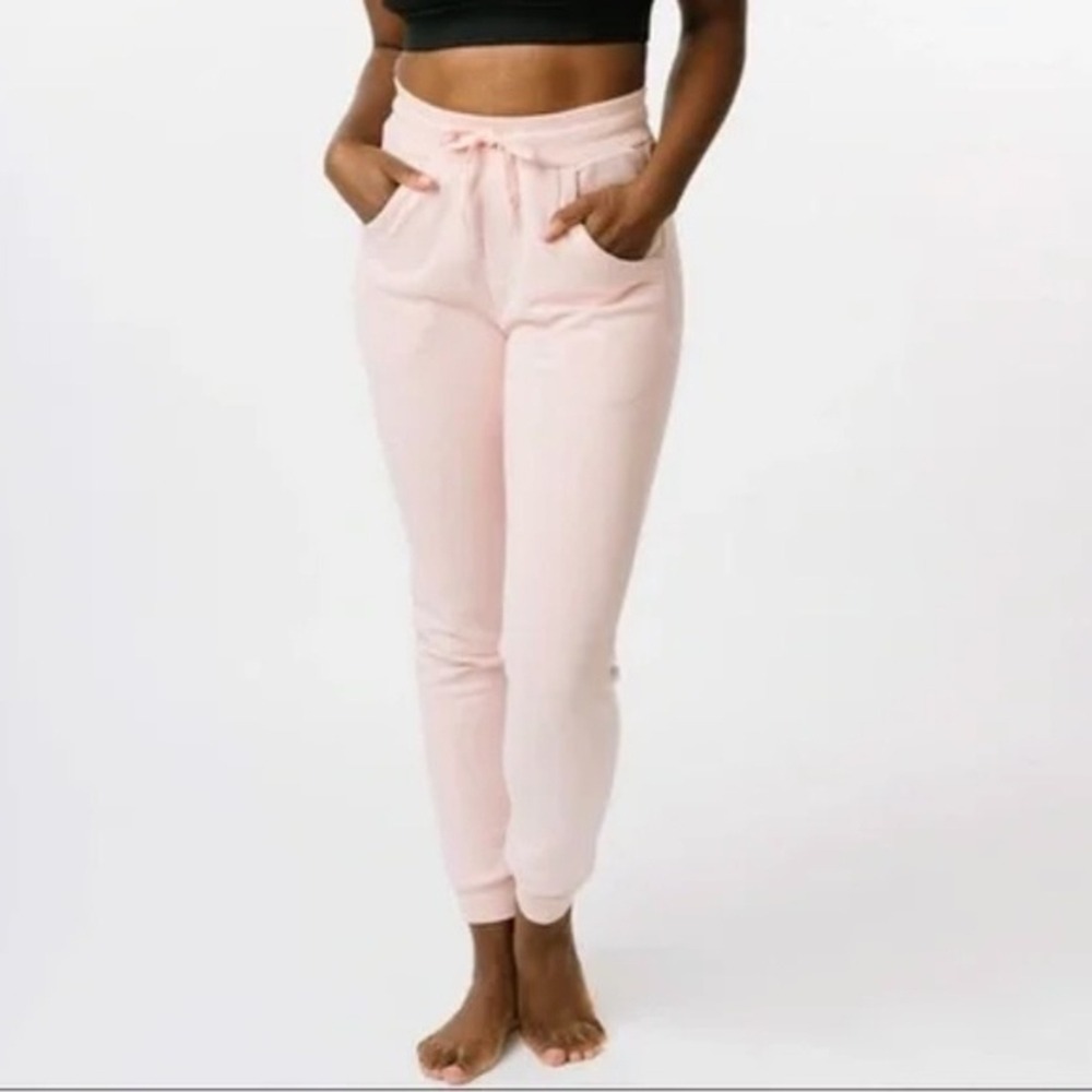 Zyia Pants Womens Small Pink Sleepover Sweats Jogger Casual Lounge Athleisure